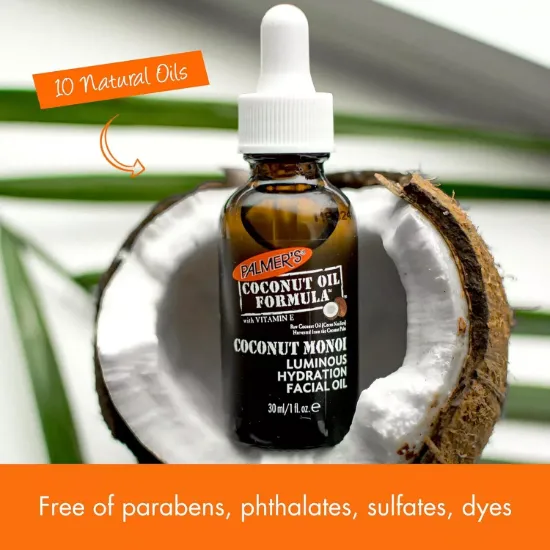Picture of PALMERS FACIAL OIL LUMINOUS HYDRATION COCONUT OIL 30ML
