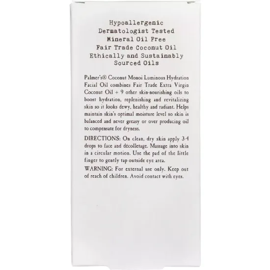 Picture of PALMERS FACIAL OIL LUMINOUS HYDRATION COCONUT OIL 30ML