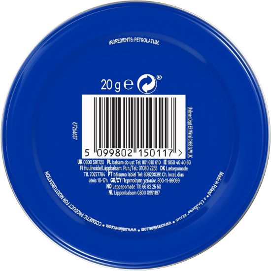 Picture of VASELINE LIP THERAPY PETROLEUM JELLY 20G