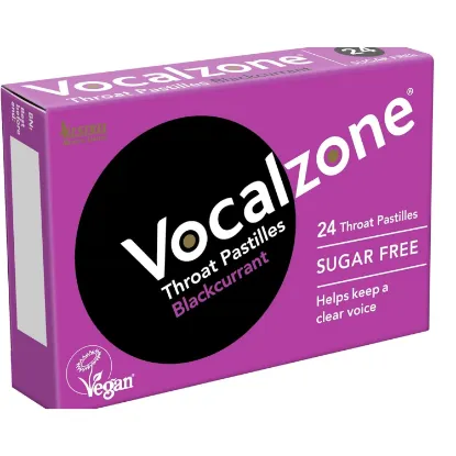 Picture of VOCALZONE THROAT PASTILLES - BLACKCURRENT