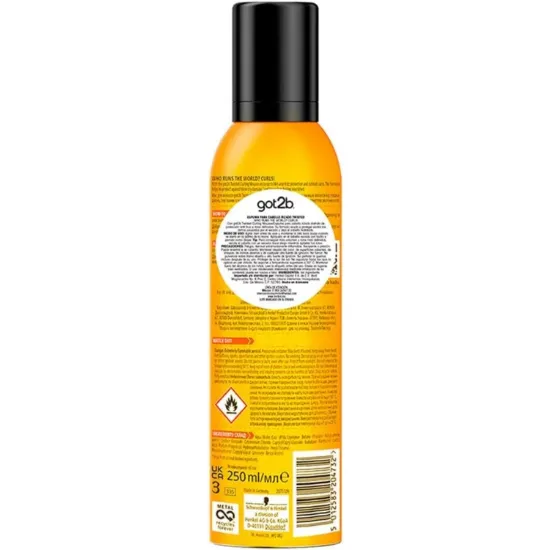 Picture of SCHWARZKOPF GOT2B TWISTED CURLING MOUSSE 250ML