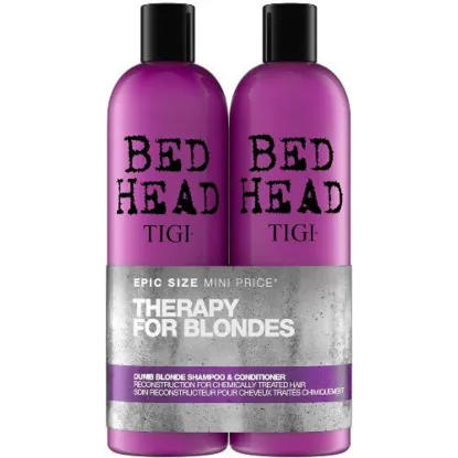 Picture of TIGI BED HEAD 2X750ML DUO SHAMPOO & CONDITIONER DUMB BLONDE