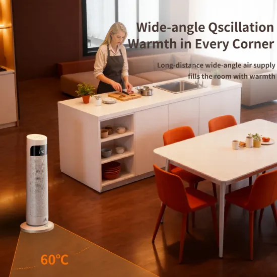 Picture of Houszy PTC Ceramic Tower Heater 2000W, Oscillating Electric Fan Heater with Thermostat 15–40°C, 24‑Hour Timer, Remote, Tip‑Over and Overheat Protection, Touch LED Display