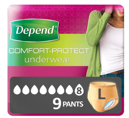 Picture of DEPENDS FEMALE LARGE 9s
