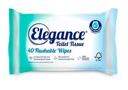 Picture of ELEGANCE MOIST TOILET TISSUE WIPES 40 SHEET